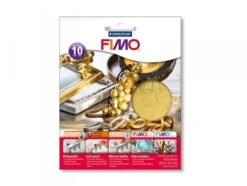 Fimo 10 Feuilles De Métal Pour Dorure - Doré