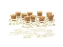 10 Fioles En Verre 2,8 Cm