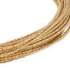 10 Mètres De Fil De Cuivre Texturé - Doré Brillant - 1 Mm