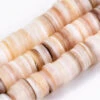 10 Perles Heishi Rondes - Coquillage Naturel