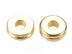 10 Perles Intercalaires - Doré à L'or Fin 24k - 6 X 2 Mm