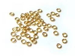 100 Anneaux 3,5 Mm Dorés