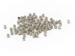 100 Perles à écraser En Acier Inoxydable Argenté - 2 Mm