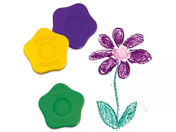 Djeco 12 Crayons Fleurs Pour Les Petits - Formes Ergonomiques – Image 2