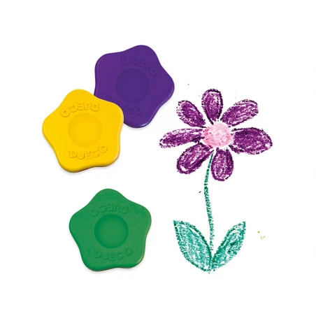 Djeco 12 Crayons Fleurs Pour Les Petits - Formes Ergonomiques – Image 4