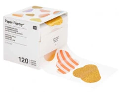 120 Autocollants Happy Birthday - Nuages