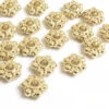 20 Perles Intercalaires En Forme De Fleurs - Doré à L'or Fin 18 K - 7,5 Mm