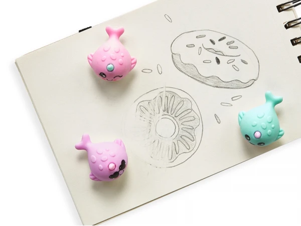 Ooly 3 Gommes Licornes En Forme De Narval - Baleine Licorne – Image 2