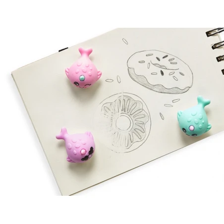 Ooly 3 Gommes Licornes En Forme De Narval - Baleine Licorne – Image 7