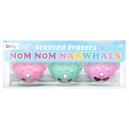 Ooly 3 Gommes Licornes En Forme De Narval - Baleine Licorne – Image 9