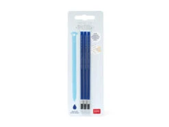 3 Recharges Pour Stylo à Encre Effaçable - Bleu - Legami