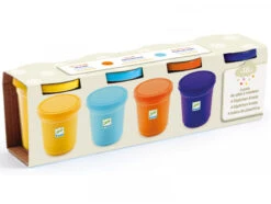 Djeco 4 Pots De Pâte à Modeler - Nature