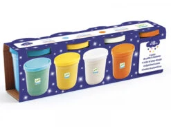 Djeco 4 Pots De Pâte à Modeler Pailletées