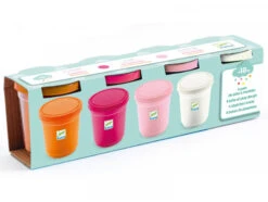 Djeco 4 Pots De Pâte à Modeler - Sweet