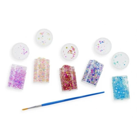 Ooly 5 Mini Pots De Colle à Paillettes Avec Pinceau – Image 4