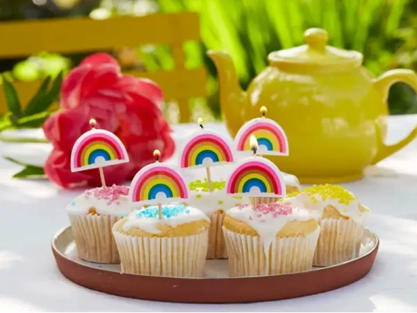 Talking Tables 5 Petites Bougies D'anniversaire Arc-en-ciel – Image 5