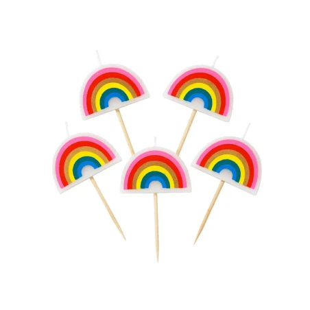 Talking Tables 5 Petites Bougies D'anniversaire Arc-en-ciel – Image 7