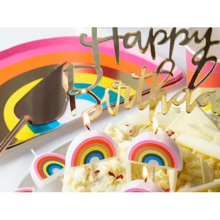 Talking Tables 5 Petites Bougies D'anniversaire Arc-en-ciel – Image 9