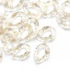 50 Maillons En Plastique 23 X 16 Mm - à Connecter Pour Création De Chaîne - Transparent à Paillettes