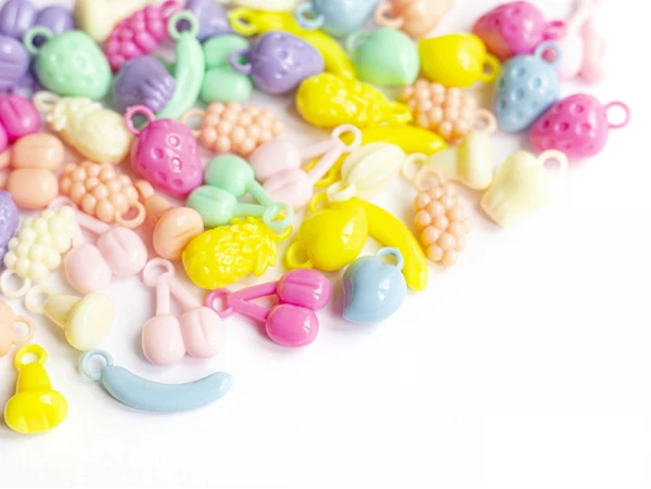 50 Perles En Plastique - Fruits Variés - Pastel – Image 7