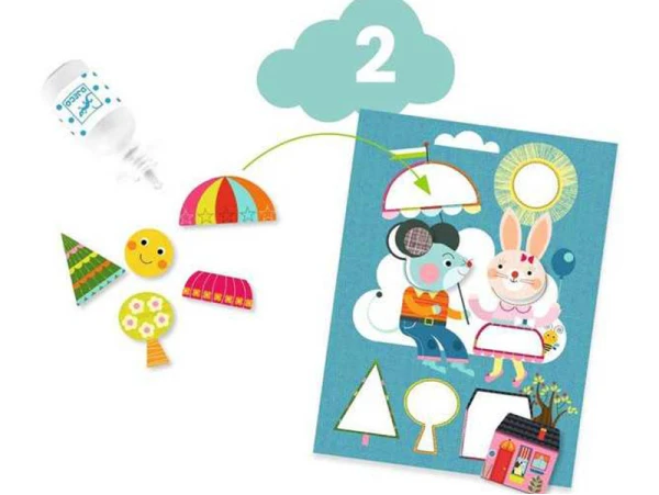 6 Activités Créatives Le Chat Et Ses Amis - 18 Mois - Djeco – Image 4