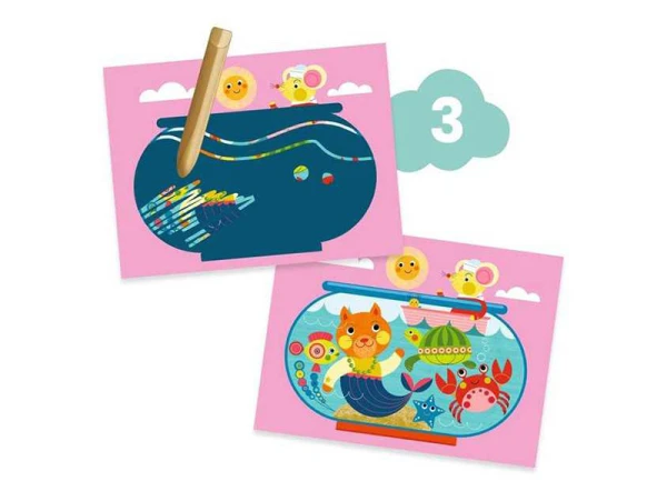 6 Activités Créatives Le Chat Et Ses Amis - 18 Mois - Djeco – Image 5