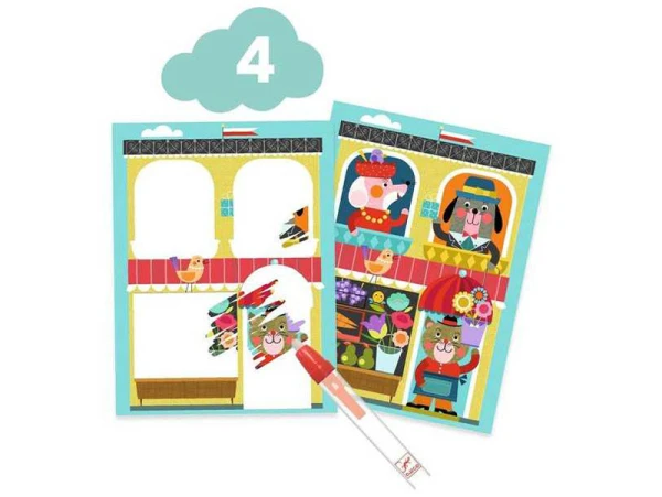 6 Activités Créatives Le Chat Et Ses Amis - 18 Mois - Djeco – Image 6