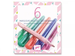 Djeco 6 Marqueurs Pailletés - Sweet
