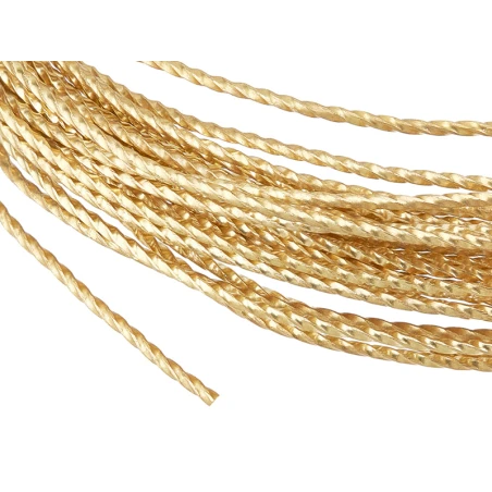 6 Mètres De Fil De Cuivre Torsadé - Doré Mat - 0,8 Mm – Image 4