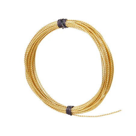 6 Mètres De Fil De Cuivre Torsadé - Doré Mat - 0,8 Mm – Image 5