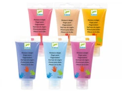 Djeco 6 Tubes De Peinture Ă Doigts Sweet