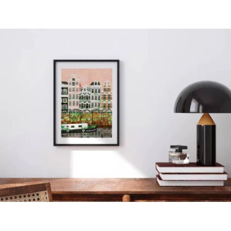 Affiche Aquarelle - Amsterdam - 18 X 24 Cm -ATWS – Image 4