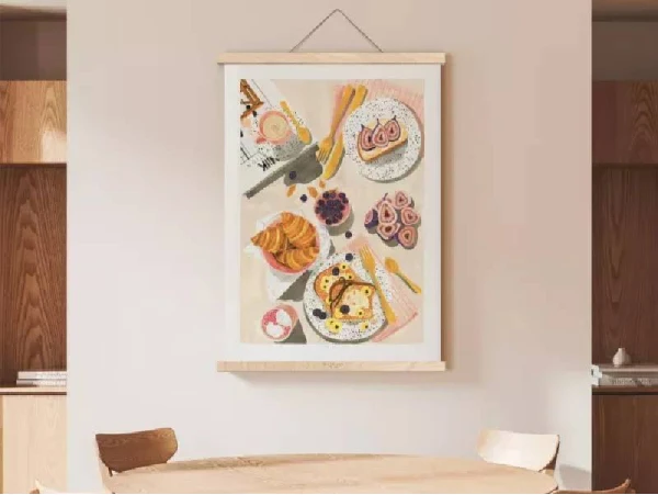 Affiche Aquarelle - Brunch - 18 X 24 Cm - ATWS – Image 3