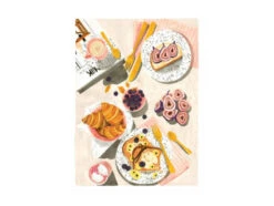 Affiche Aquarelle - Brunch - 18 X 24 Cm - ATWS