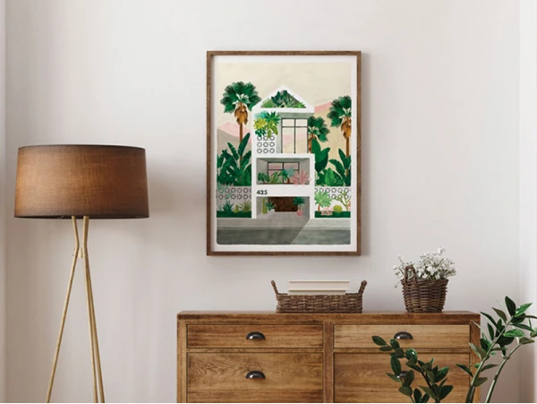 Affiche Aquarelle – Dreamhouse – 29.7 X 39.7 Cm – ATWS – Image 2