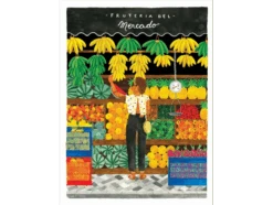 Affiche Aquarelle - Fruteria Mercado - 18 X 24 Cm - ATWS