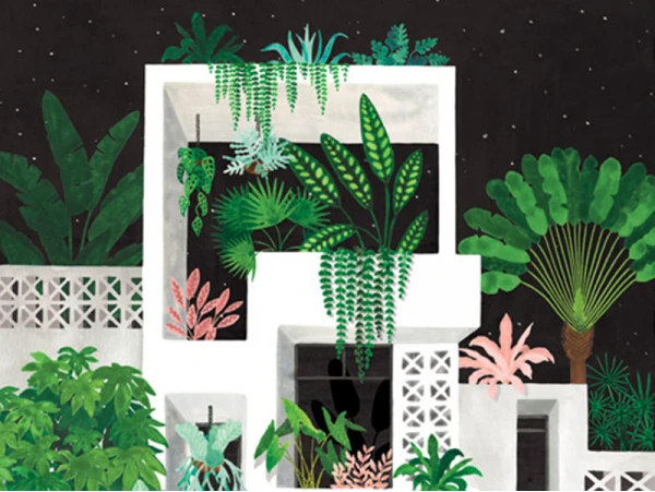 Affiche Aquarelle - Miami By Night - 18 X 24 Cm - ATWS – Image 2