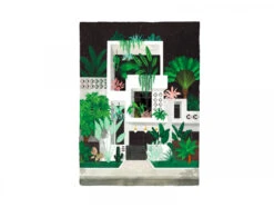 Affiche Aquarelle - Miami By Night - 18 X 24 Cm - ATWS