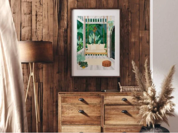 Affiche Aquarelle - Porche - 18 X 24 Cm - ATWS – Image 2