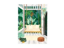 Affiche Aquarelle - Porche - 18 X 24 Cm - ATWS