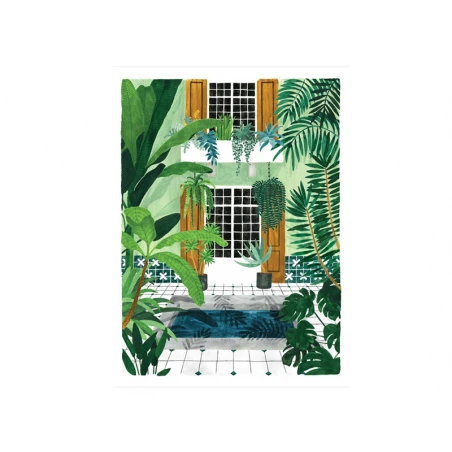 Affiche Aquarelle – Riad - 18 X 24 Cm – ATWS – Image 3