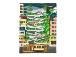 Affiche Lombard Street - 18 X 24 Cm - ATWS