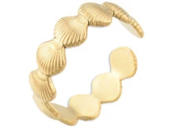 Bague - Coquillages - Doré à L'or Fin 18K