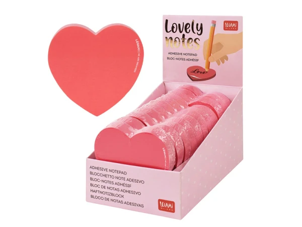 Bloc-notes Adhésif Cœur Rose - Legami – Image 4