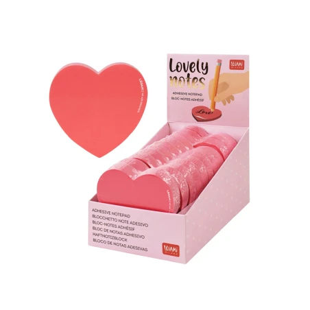Bloc-notes Adhésif Cœur Rose - Legami – Image 8