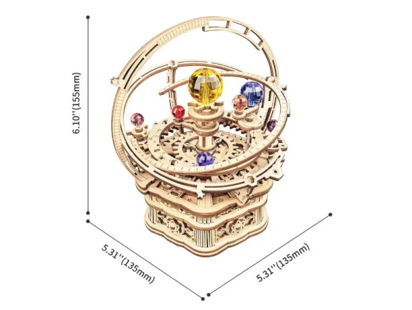 Boîte à Musique Mécanique "Starry Night" En Bois à Assembler – Image 5
