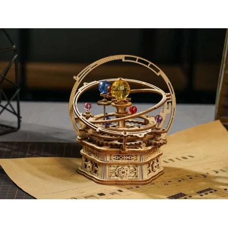 Boîte à Musique Mécanique "Starry Night" En Bois à Assembler – Image 8