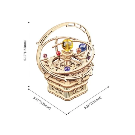 Boîte à Musique Mécanique "Starry Night" En Bois à Assembler – Image 10