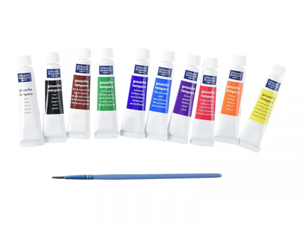 Boite De 10 Tubes De Gouache De 10 Ml Collège Lefranc Bourgeois – Image 2