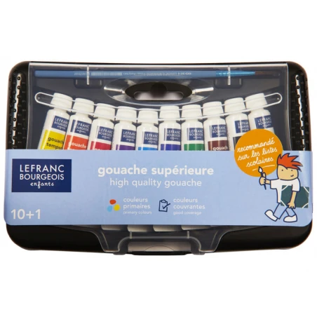 Boite De 10 Tubes De Gouache De 10 Ml Collège Lefranc Bourgeois – Image 3